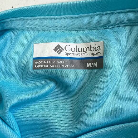 Columbia PFG Omni-Shade Womens M Tidal Sands Blue Long Sleeve Tee NEW - Picture 9 of 10